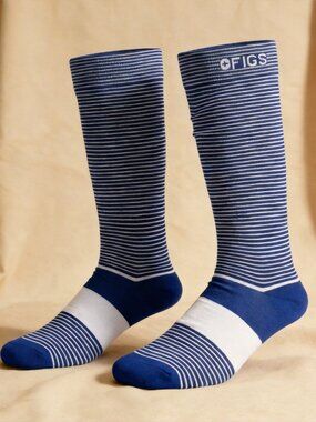Figs Compression Socks Size L Striped Design Durable Comfort